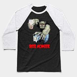 Rubbernorc - Beer Monster Baseball T-Shirt